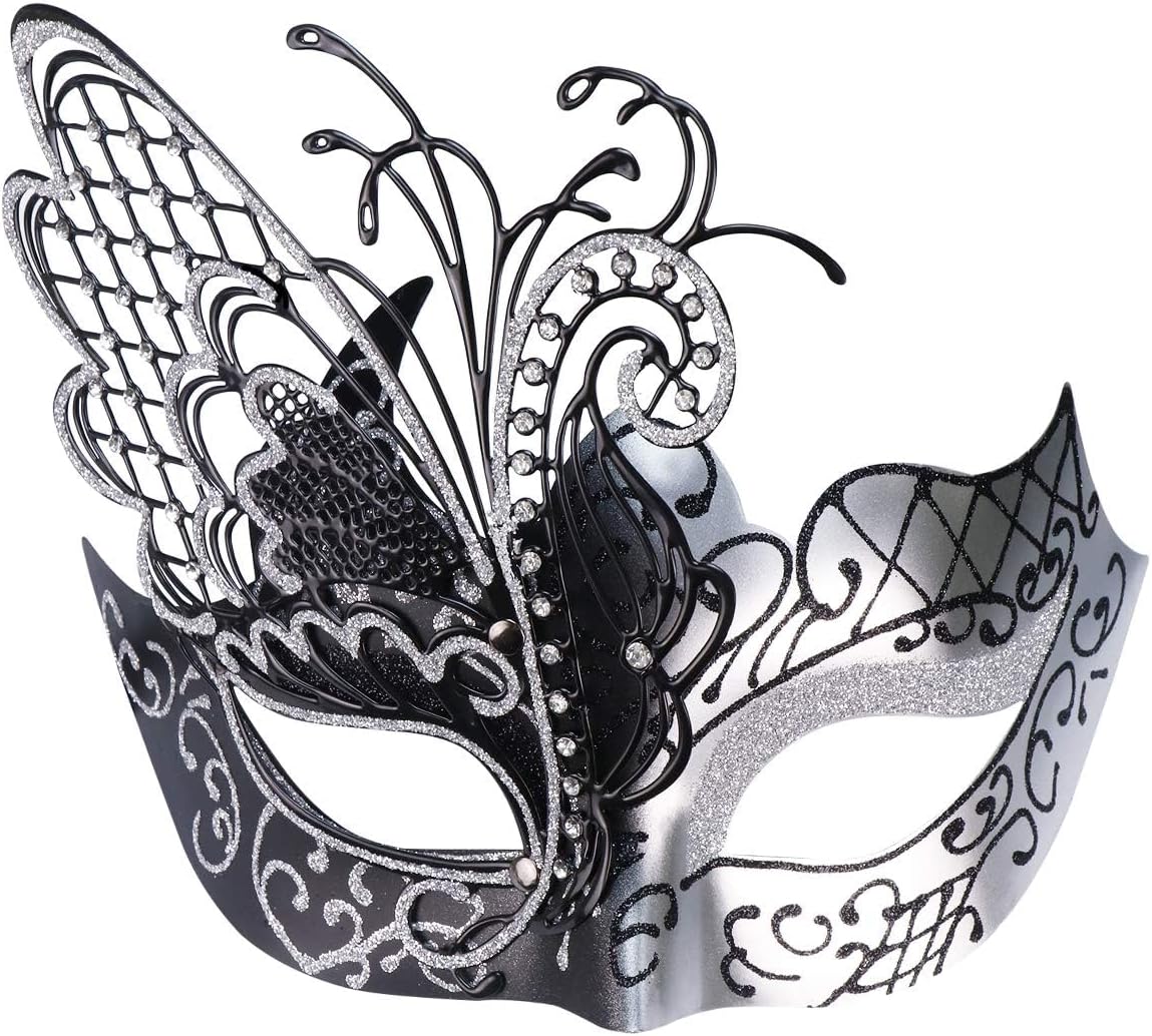 Mysterious Venetian Butterfly Lady Masquerade Halloween Party Mask Evening Prom Ball Mask Bar Costumes Accessory