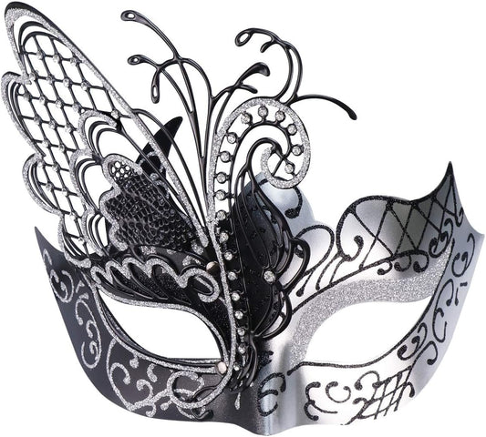 Mysterious Venetian Butterfly Lady Masquerade Halloween Party Mask Evening Prom Ball Mask Bar Costumes Accessory