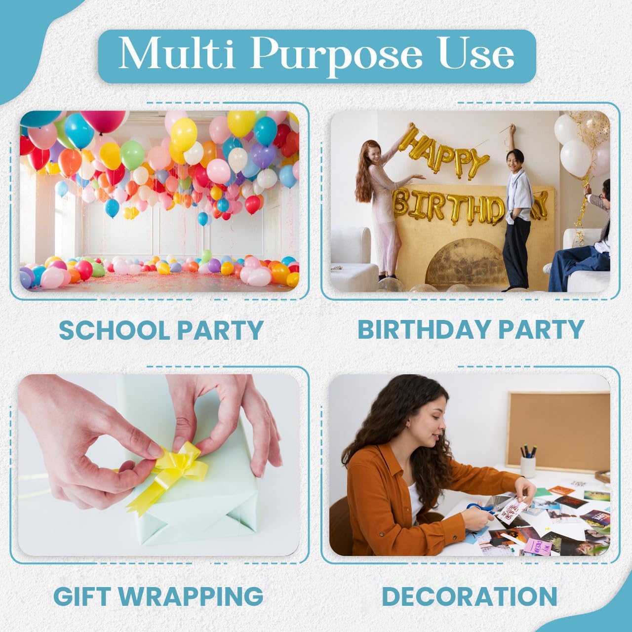 Balloon Sticky Dots Double Sided – 1000 PCS Balloon Tape for Arch, Balloon Stickers for Wall, Removable Adhesive Dots for Crafts, Party, and DIY Decorations