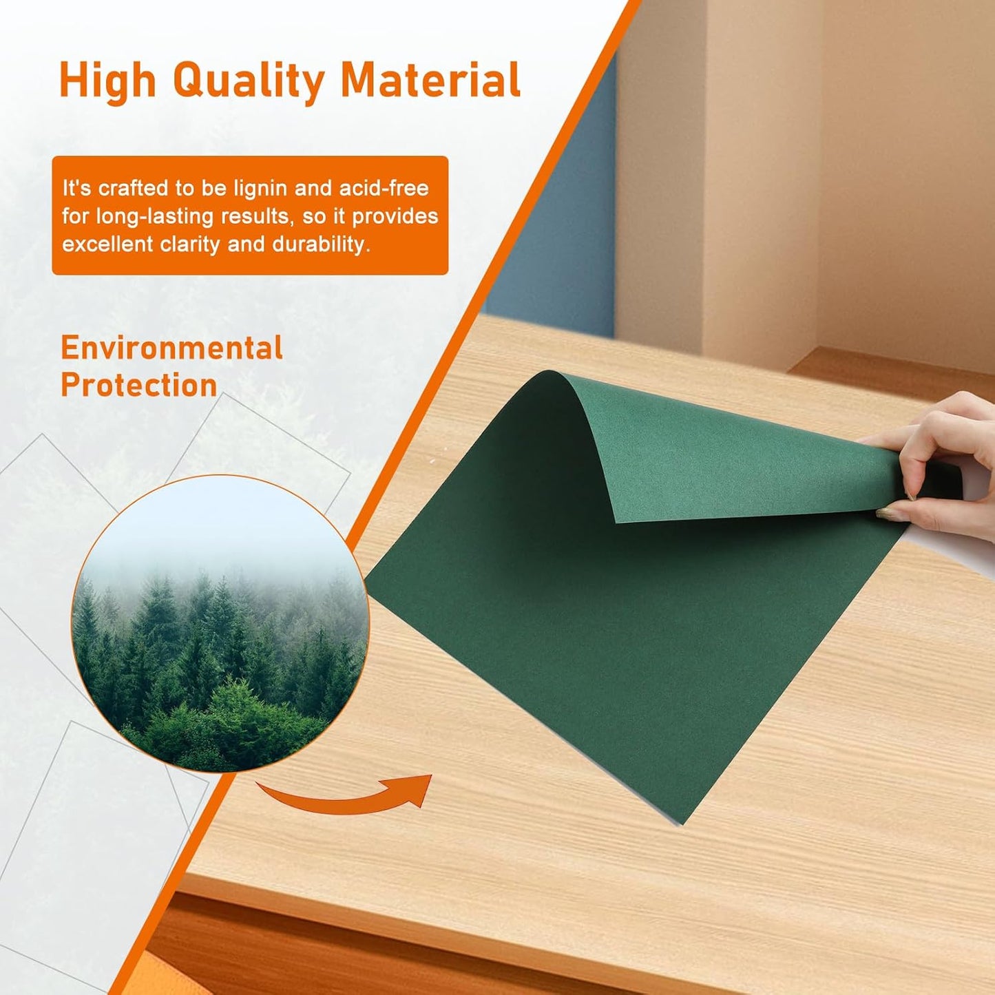 32 Sheets Dark Green Cardstock 8.5 x 11 Certificate Paper, 80lb Heavyweight Green Card Stock for Christmas, DIY Card Making, Invitations, Greeting Cards, Party Decorations