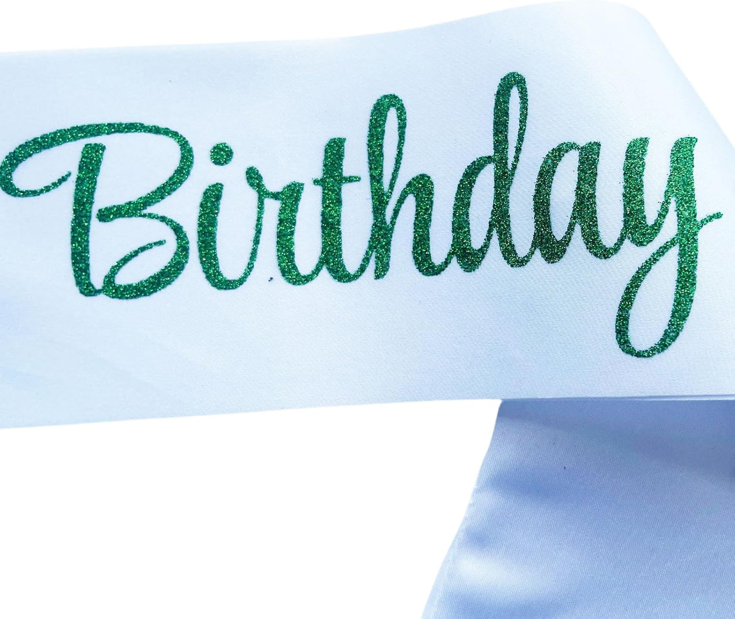 It's My 18th Birthday Sash, Birthday Sash for Women, Birthday Princess 18th Birthday Gifts Decorations for Happy 18th Birthday Party Favor Supplies,White Green