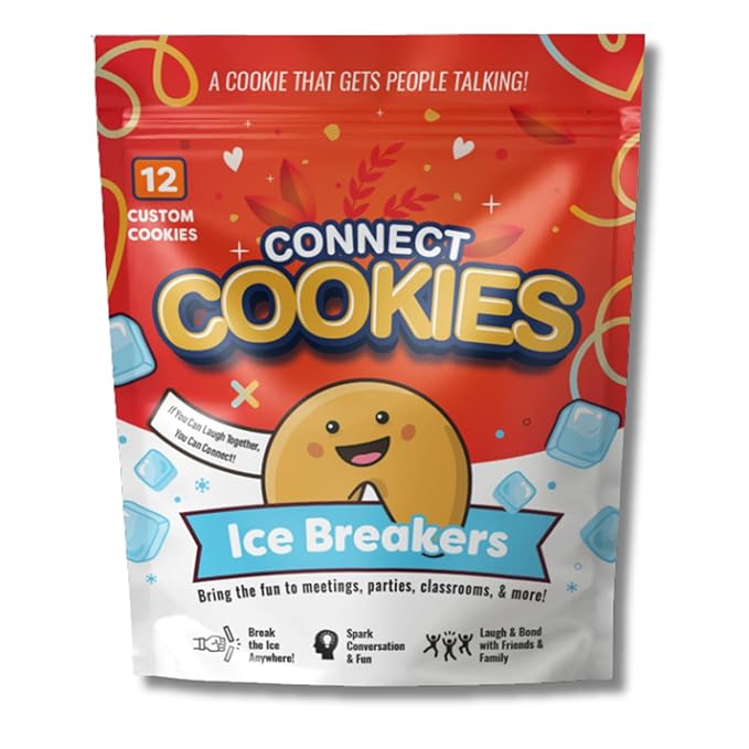 Connect Cookies – Icebreaker Fortune Cookies for Team Building, Meetings & Events | Fun Conversation Starters for Work, Parties, and Offsites