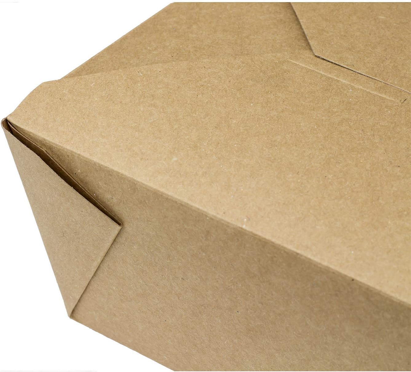 Karat Paper To Go Boxes [110 oz - 160 ct] Leak-Resistant, Microwavable, Heavy-Duty Take Out Boxes | Grease Resistant & Stackable | #4 Kraft Brown