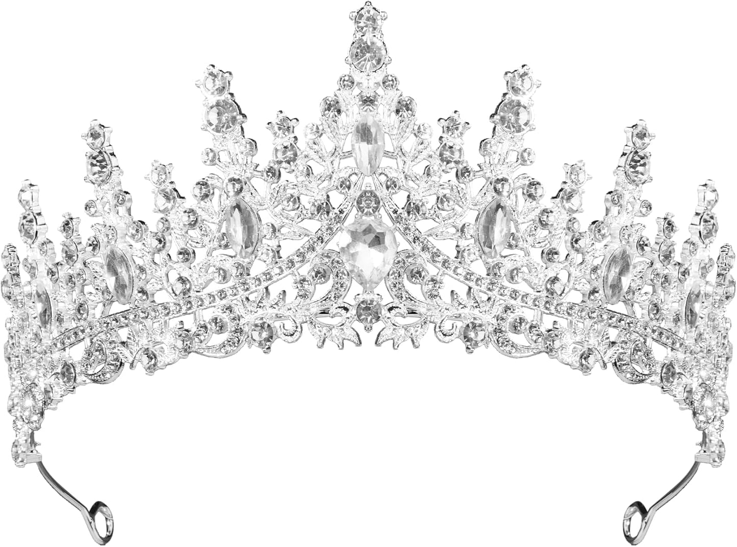 Birthday Girl Sash and Tiara Set – Embroidered Sash with Colored Trim and Silver Rhinestone Tiara – Birthday Party Accessories and Gifts for Women & Girls