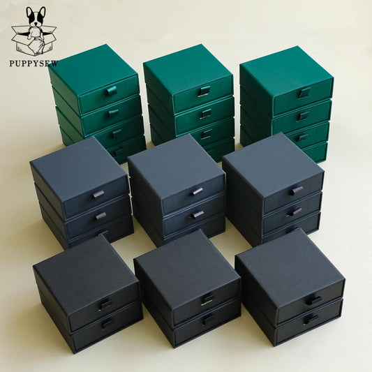 40Pcs Black Small Jewelry Boxes 3.54×3.54×1.26in Cardboard Jewelry Gift Boxes Jewelry Packaging for Small Business for Necklace Ring Bracelet Earring Display Box