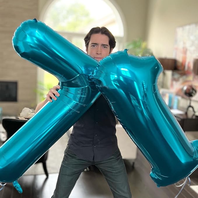 Light Blue Number 3 Balloon 40 Inch, 3rd Birthday Celebration Supplies for Girls Boys Women Men, 3 Balloon for Girls Boys Theme Party