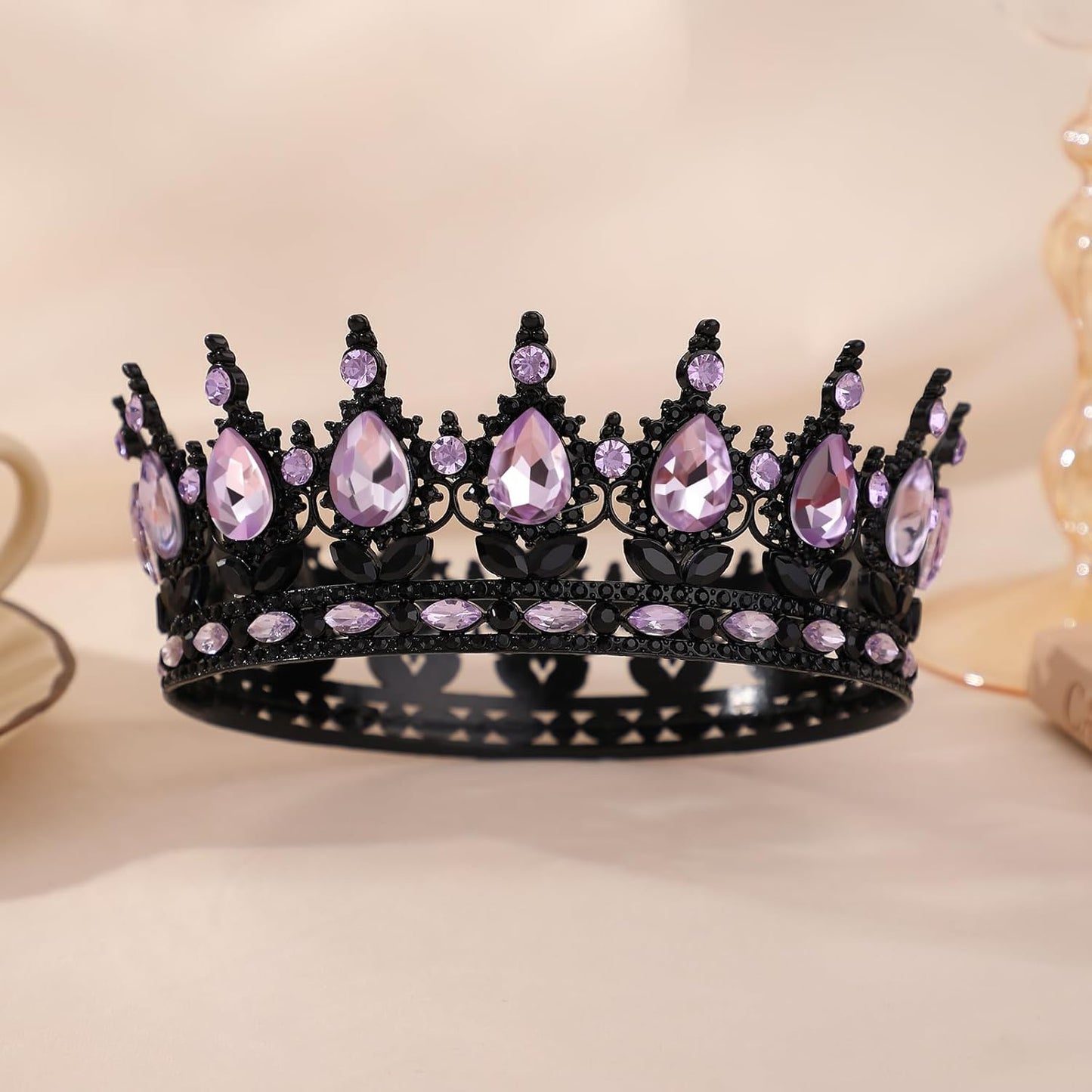 Queen Crown for Women Crystal Tiara for Girl Rhinestone Wedding Headband for Bride Hair Accessories for Costume Birthday Party Prom Gifts