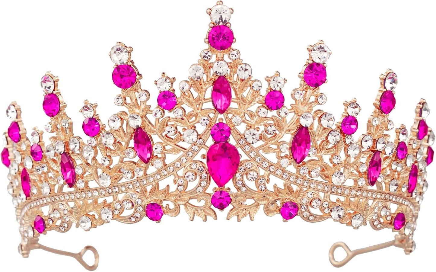 Tiaras and Crowns for Women Crystal Princess Tiaras Rhinestone Queen Crowns For Wedding Bridal Birthday Prom Pageant Party (Tiara 100)