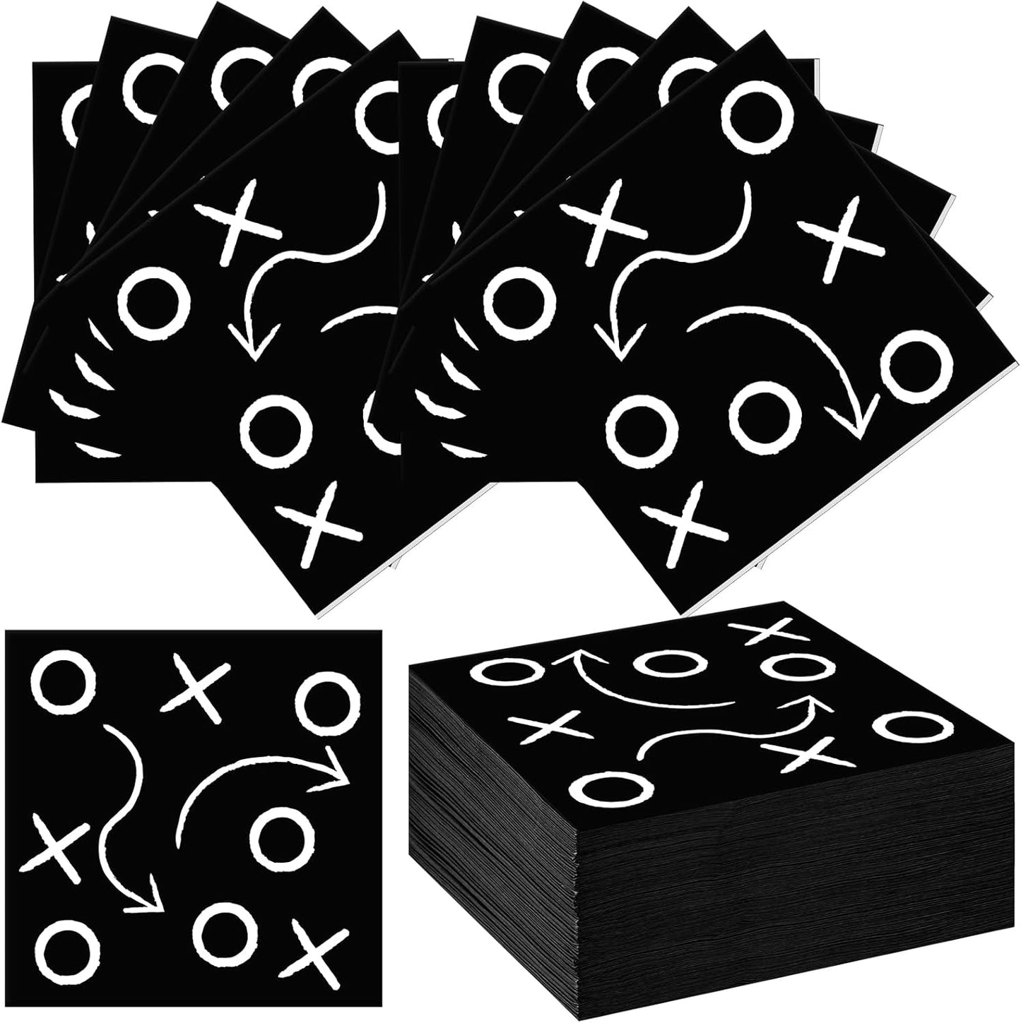 100 Pcs Football Napkins Bulk, Football Themed Party Supplies, Disposable Sports Dinner Paper Napkins for Guest Hand Paper Towels Birthday Party Favors