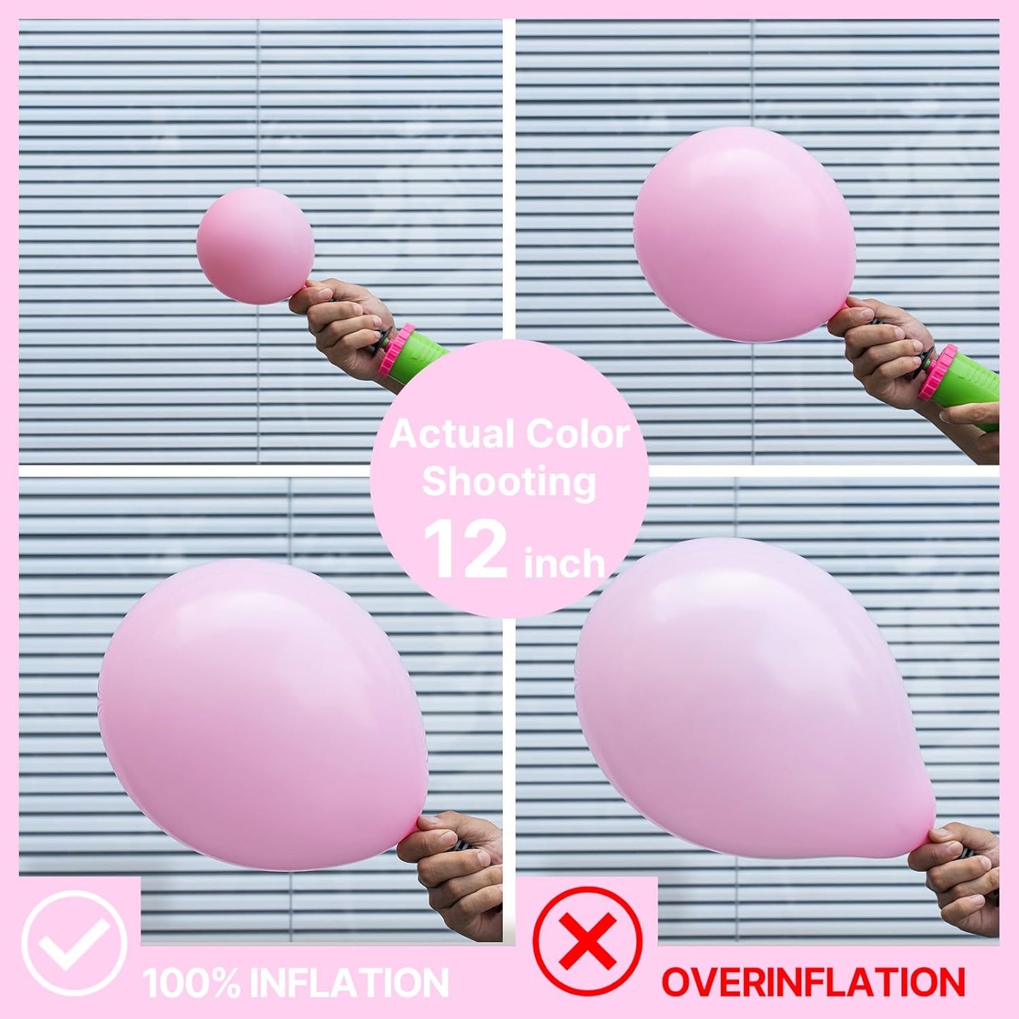 PartyWoo Baby Pink Balloons 155 pcs Different Sizes of 18 12 10 5 Inch Pastel Pale Light Pink Balloons Arch Kit Garland for Baby Shower Gender Reveal Birthday Princess Party Decorations Pink-Q05