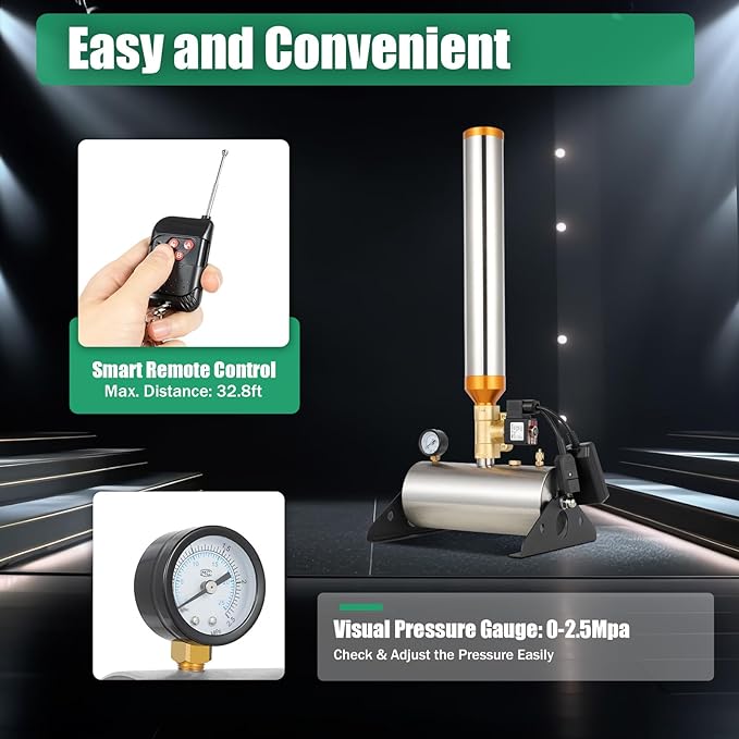 Pattosaey 2-Pack Confetti Cannon Machine with Controller Control, 150W Motor, IP65 Waterproof, Adjustable Angle Spray up to 50ft for Weddings, Parties, Stage Performances, Compressor Not Included