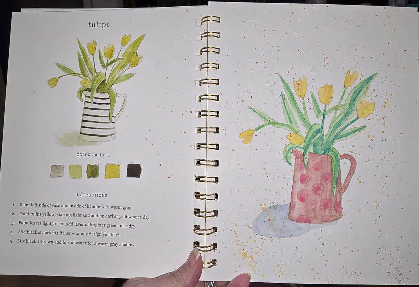 Watercolor Workbooks, Beginner Watercolor Painting Kit – 12 Colors Paint Set with Brush