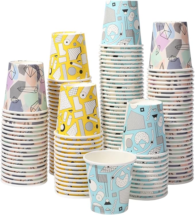 Lamosi 3 oz Bathroom Cups 300 Pack, 3 oz Paper Cups, Mouthwash Cup, Mini Paper Cup for Parties, Picnics, Barbecues, Travel and Events