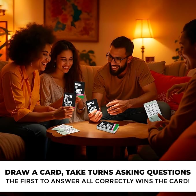 QUOKKA Trivia Card Game with 500 Questions in Geography – Trivia Games for Adults, Teens, and Families – Trivia Cards with Answers – Great Board Games Trivia for Family Party and Game Night