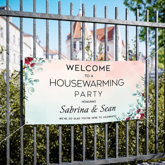 Personalized Housewarming Party Welcome Banner Decorations Double Sided Printing And Various Sizes #6