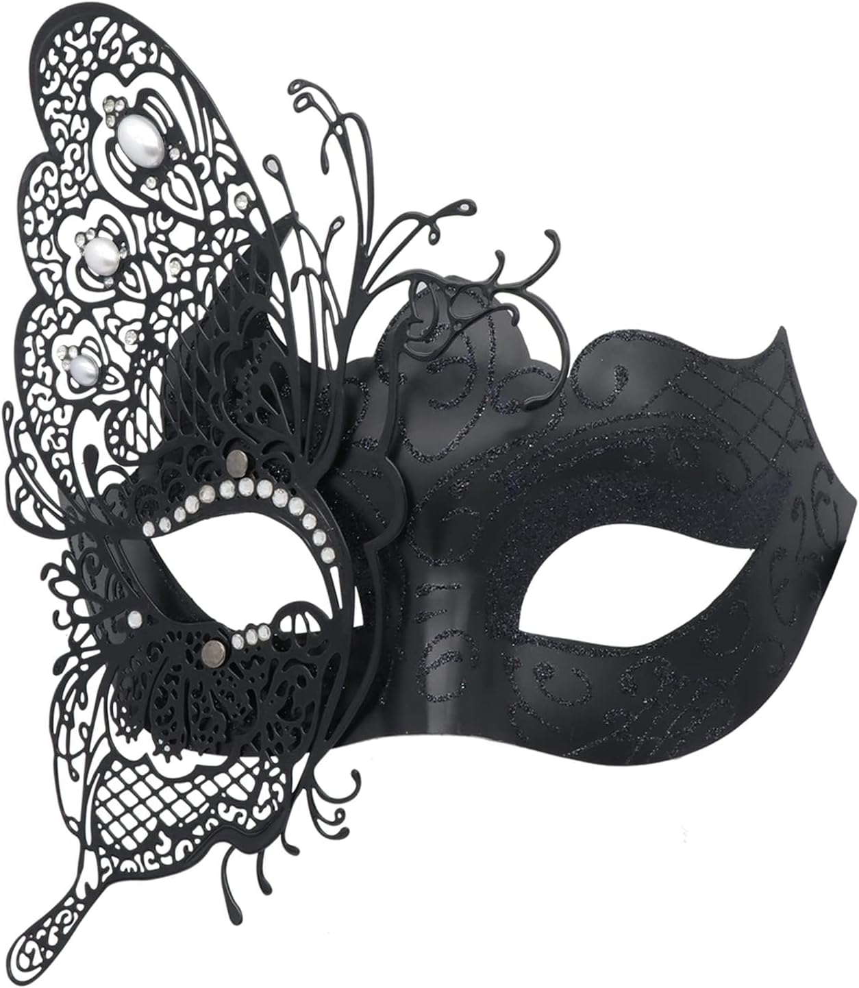 Mysterious Venetian Butterfly Lady Masquerade Halloween Party Mask Evening Prom Ball Mask Bar Costumes Accessory