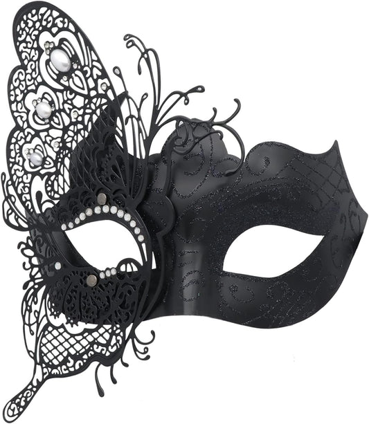 Mysterious Venetian Butterfly Lady Masquerade Halloween Party Mask Evening Prom Ball Mask Bar Costumes Accessory