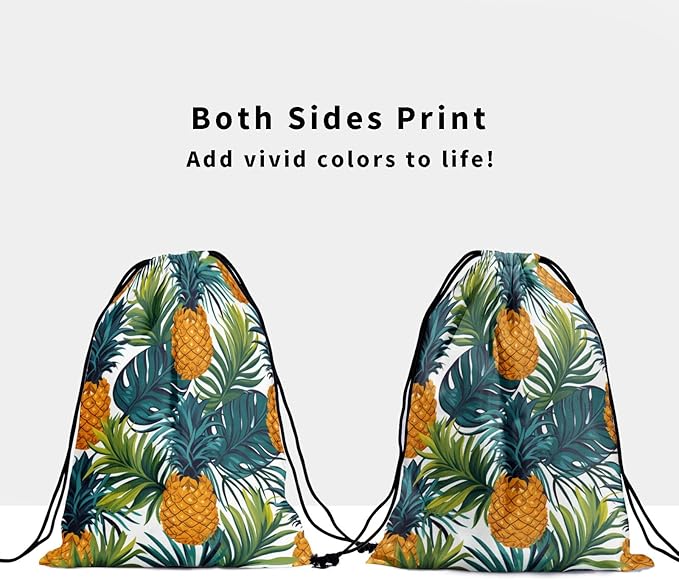 Nerxy Leaf Grip Bags for Gymnastics Tropical Leaves Grip Bag Botanical Drawstring Storage Bags