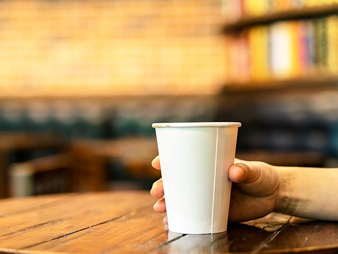 Axe Sickle 300 Pcs 6 Oz Disposable Paper Cups, Hot and Cold Beverage Drinking Cup for Coffee, Water, Juice for Party, Picnic,Travel,and Events