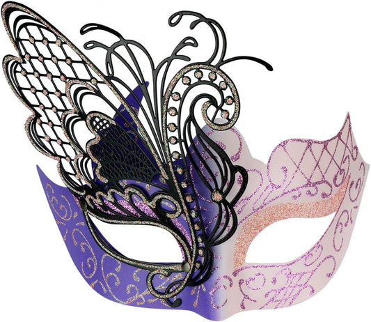Mysterious Venetian Butterfly Lady Masquerade Halloween Party Mask Evening Prom Ball Mask Bar Costumes Accessory