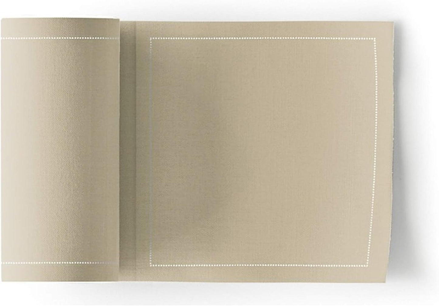 MY DRAP Cocktail Napkins, Reusable Cotton Napkins on a Roll 4.5 x 4.5 IN (100 Napkins, Sand)