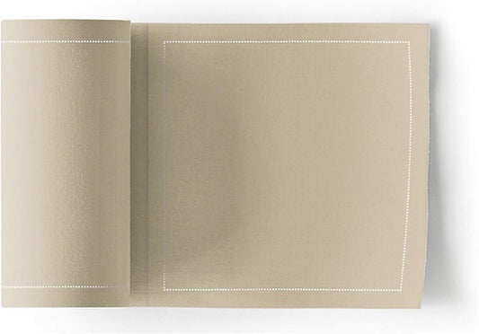 MY DRAP Cocktail Napkins, Reusable Cotton Napkins on a Roll 4.5 x 4.5 IN (100 Napkins, Sand)