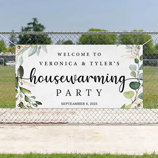 Personalized Housewarming Party Welcome Banner Decorations Double Sided Printing And Various Sizes #8