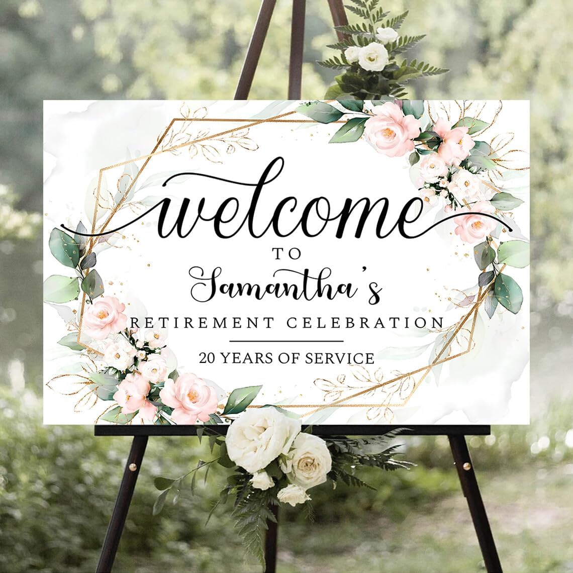 Personalized Retirement Yard Sign, Retirement Celebration Welcome Sign, Retirement Party Sign, Retirement Decorations, Retirement Outdoor Sign, Retirement Home Decor, Retirement Celebration Sign #6