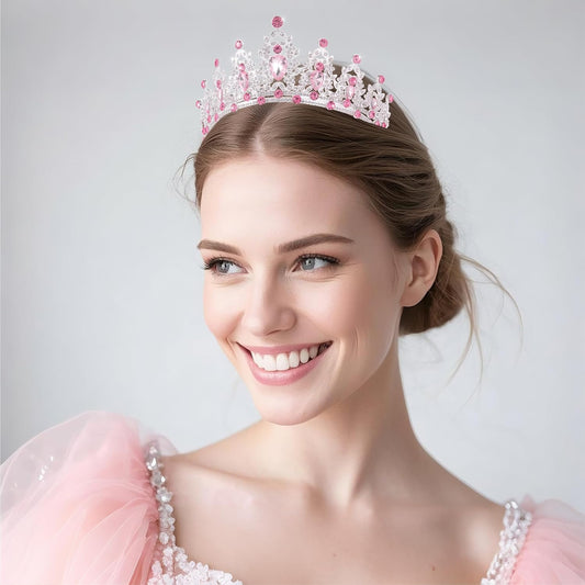 Crystal Tiaras and Crowns for Women - Wedding and Birthday Party Princess Crown Hair Accessories For Wedding, Prom, Pageant Celebration Party A3