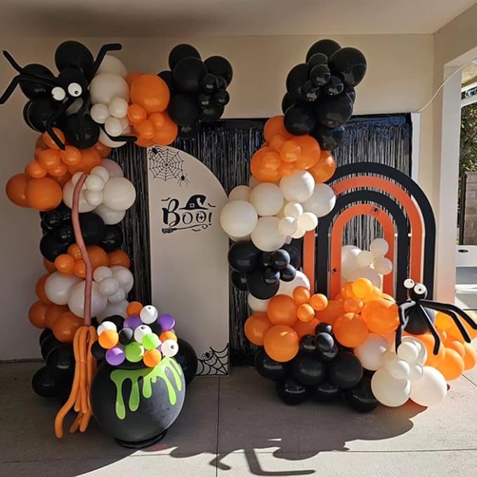 Orange Balloons 12 inch, Orange Latex Balloons 50pcs Party Balloons for Graduation Halloween Fall Tropical Thanksgiving Birthday Party Decorations