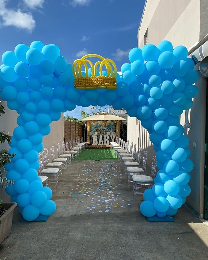 KBZVNAF Blue Balloons Latex Party Balloons - 50 Pack 12 inch Helium Matte Blue Balloons for Birthday Wedding Baby Shower Gender Reveal Party Decorations