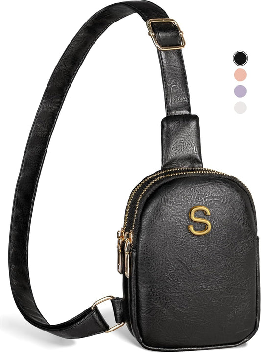 Teacher Appreciation Thank You Teacher Gift Idea, Mini Initial Crossbody Bags, Gifts for Teen Girls Women, Lightweight Sling Purse, Birthday Gifts, Retirement Gifts, Gifts for Coworker