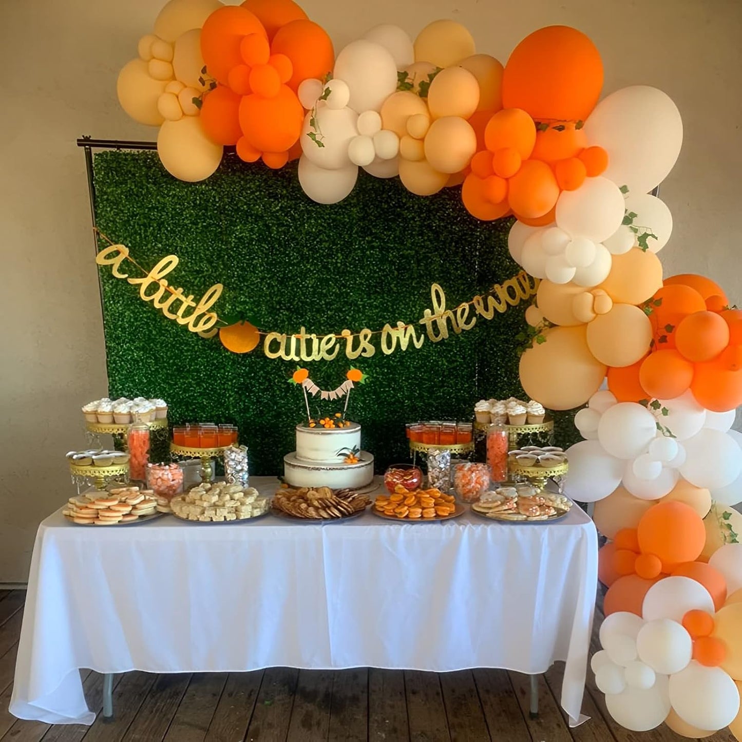 105pcs Orange Balloons 12inch Party Latex Balloons for Boys Girls Birthday Baby Shower Gender Reveal Wedding Sunflower Party Decorations
