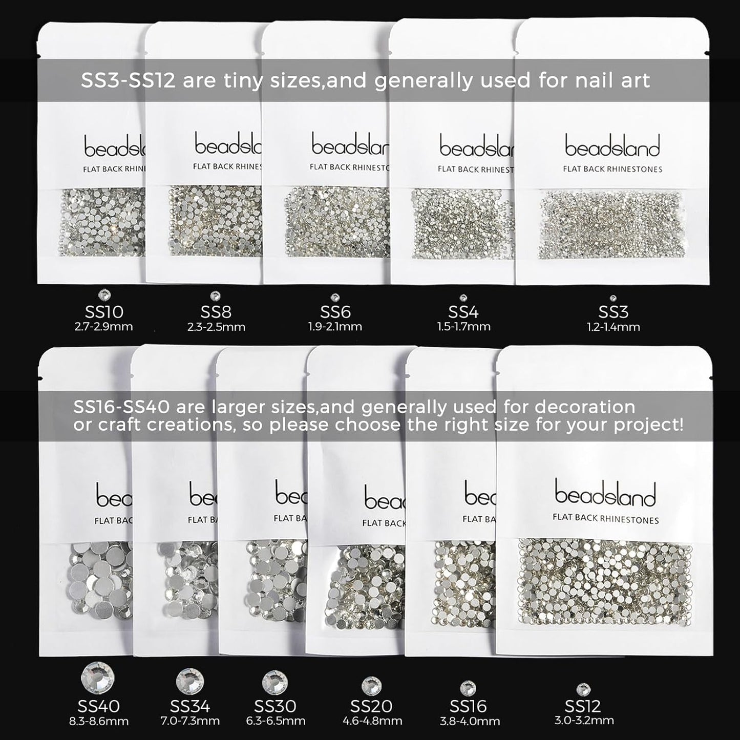 Beadsland Hotfix Rhinestones, 2880pcs Flatback Crystal Rhinestones for Crafts Clothes DIY Decorations, Emerald, SS6, 1.9-2.1mm