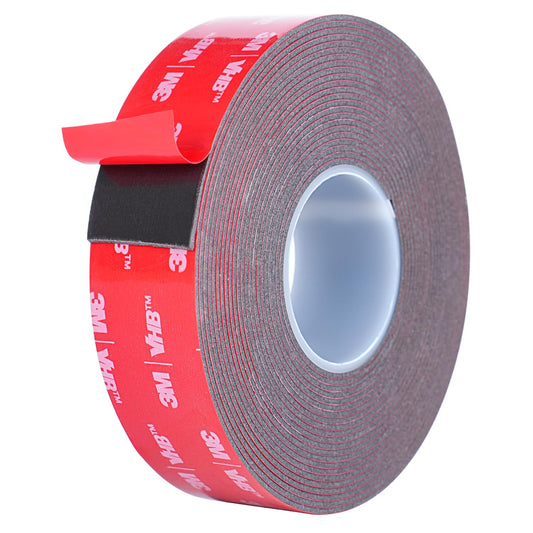 Double Sided Adhesive Tape Heavy Duty, Waterproof mounting Foam Tape, 16.4FT Length, 0.98IN Width, High Temperature Resistant Adhesive Tape for car, Household, Office or Parties, LED Strips
