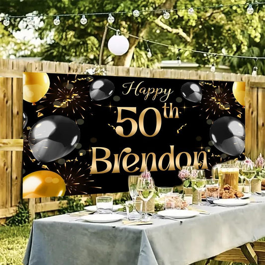 Personalized Happy Birthday Banner Customized With Name, Personalized Birthday Banner Customized Birthday Banner Indoor And Outdoor Birthday Banner Happy Birthday, Custom Birthday Banner #1