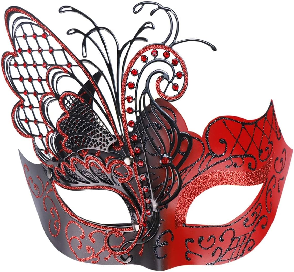 Mysterious Venetian Butterfly Lady Masquerade Halloween Party Mask Evening Prom Ball Mask Bar Costumes Accessory