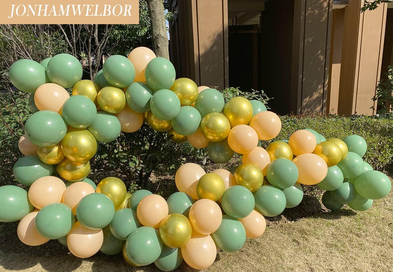 Jonhamwelbor Nude Balloons 12 inch 100 Pack Beige Retro Apricot Matte Skin Color Latex Helium Balloons for Birthday Baby Shower Wedding Party Decorations
