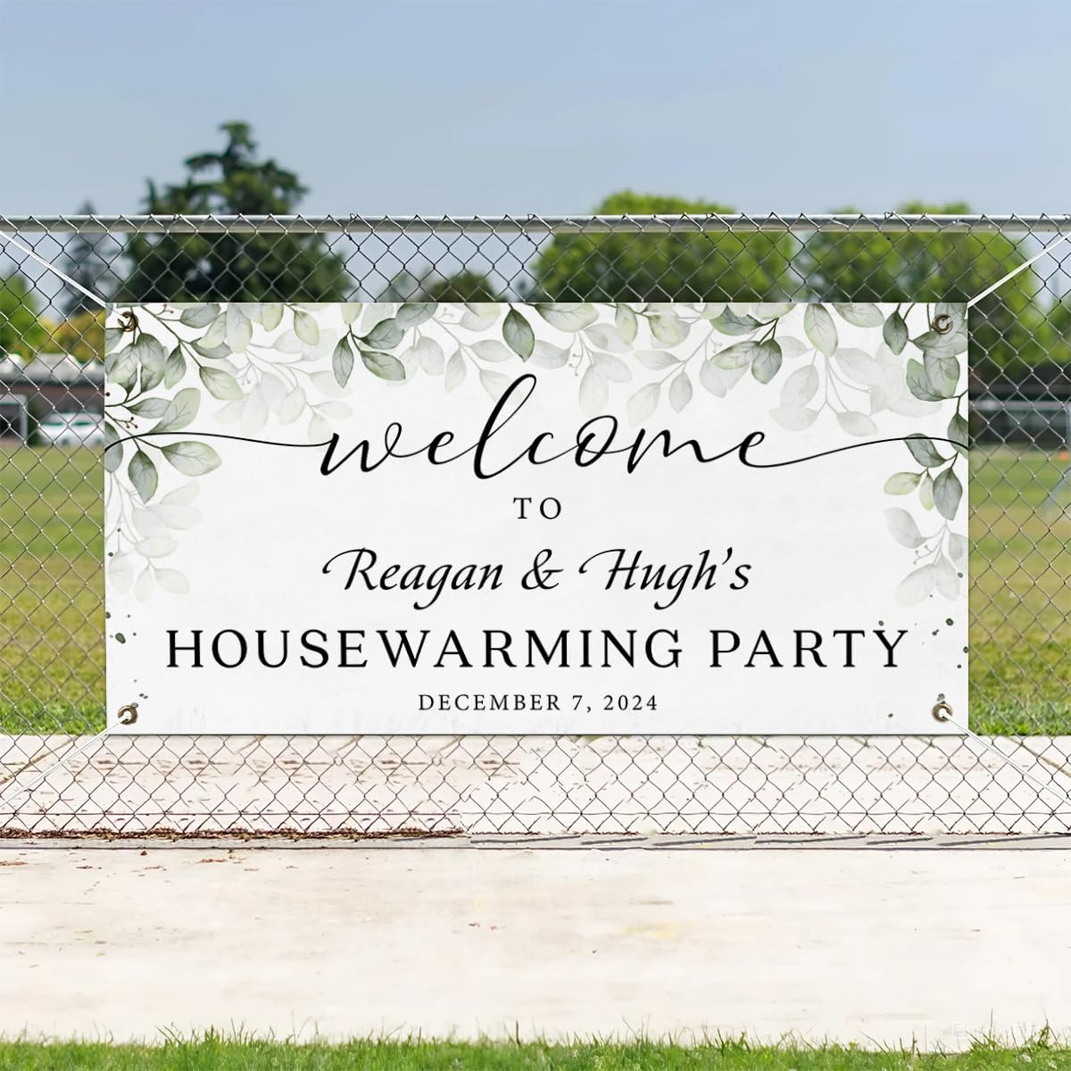 Personalized Housewarming Party Welcome Banner Decorations Double Sided Printing And Various Sizes #14