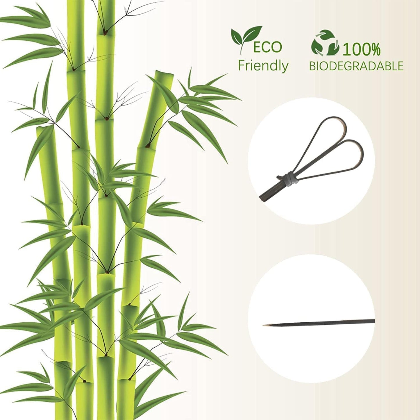 100 Pcs Bamboo Cocktail Picks, Skewers for Appetizers, Charcuterie Accessories, Heart Shaped Bamboo Sticks, Toothpicks for Appetizers Picks, Long Cocktail Toothpicks - Black, 6 Inch