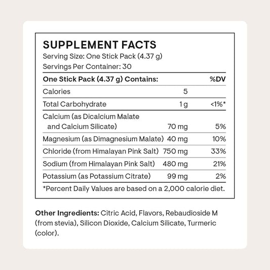 THORNE - Daily Electrolytes - Zero Sugar & Low-Calorie Electrolyte Powder Drink Mix - Flavors Derived from Natural Sources - NSF Certified for Sport - Mango Limeade - 30 Stick Packs