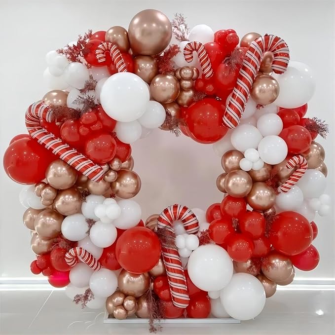 Red Balloons, 140pcs 18 12 10 5 Inch Different Sizes Pack Party Latex Balloons for Birthday Halloween Holiday Balloon Garland as Party Decorations