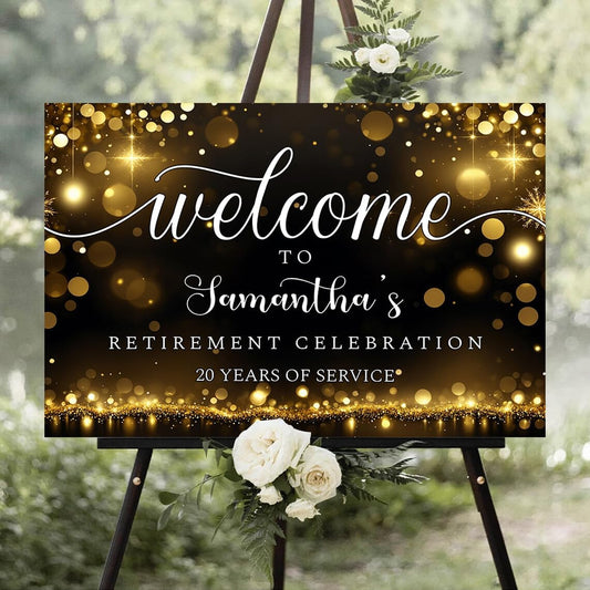 Personalized Retirement Yard Sign, Retirement Celebration Welcome Sign, Retirement Party Sign, Retirement Decorations, Retirement Outdoor Sign, Retirement Home Decor, Retirement Celebration Sign #10