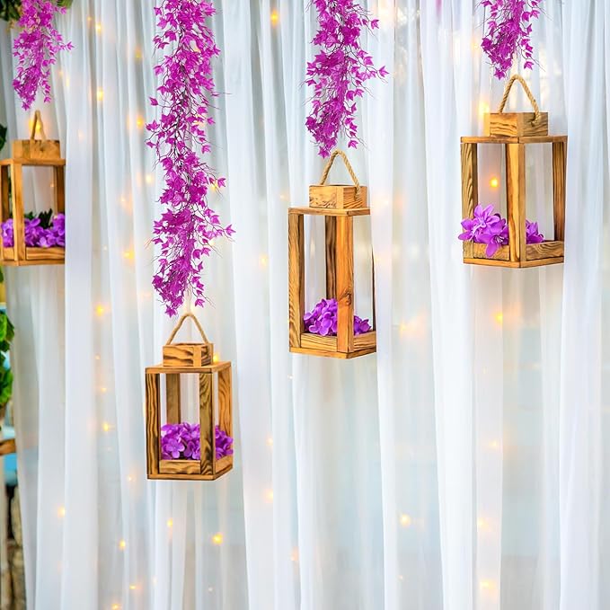 Artificial Garlands Leaf Garland Artificial Ivy Vines Fausse Plante Decorative Room Decor Vines Green Vines ivy Garland for Decor for Wall House Room Patio Indoor Outdoor Home Dorm Decor(Pure Fuchsia)