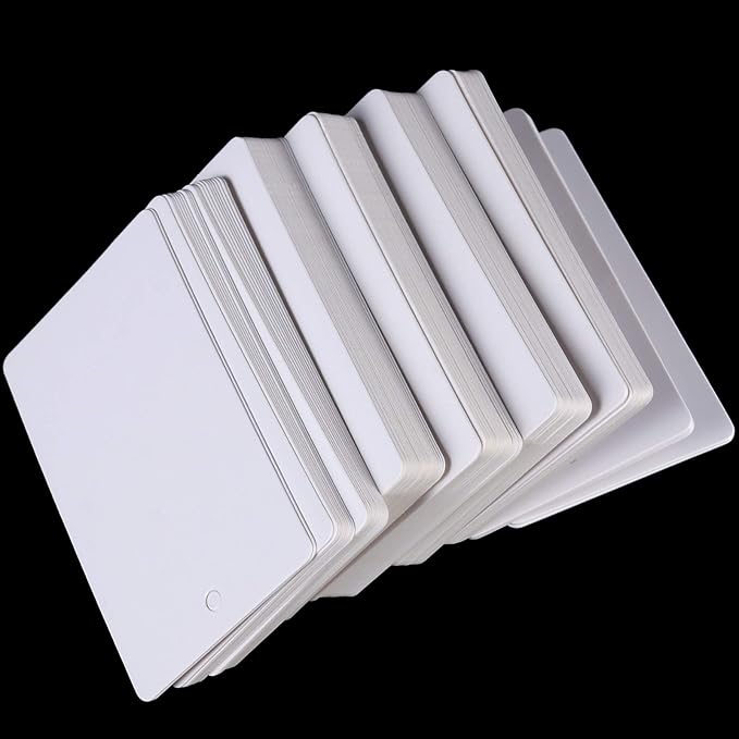 ZEONHAK 2400 PCS 1.7 x 2.9 inches White Blank Merchandise Tags, Unstrung Paper Hang Tags, Large White Writable Tag, Price Labels Gift Tag for Boutique Products Retail Store Jewelry Clothing Shops