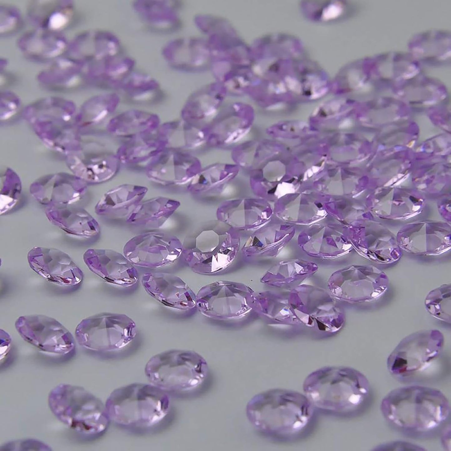 ZKC 8mm 2000PCS Crystal Acrylic Diamond Vase Fillers Beads for Wedding Centerpiece Table Scatter Shower Party Vase Beads Decorations(Purple)