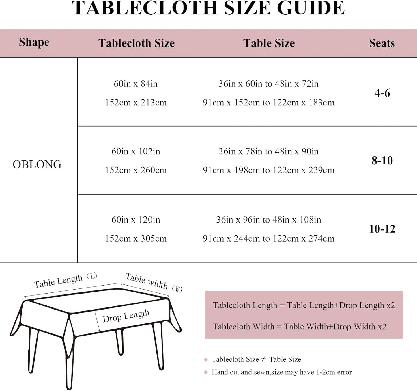 ENJOYBRIDAL Floral Tablecloth - 60 x 120 Inch - Rectangle Picnic Table Cloth Dining Room Wildflower Kitchen 10-12 Seats Table Cover for Camping Washable Vintage Boho Farmhouse Furniture Protector