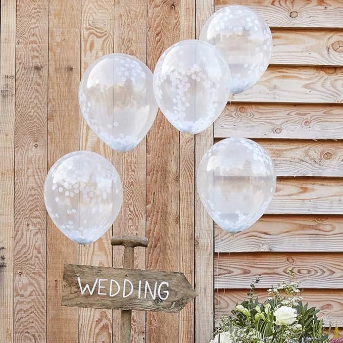 Kaemi White Round Tissue Paper Confetti 5000 Pieces 1 inch Paper Circle Confetti Dots for Table Parties & Celebrations