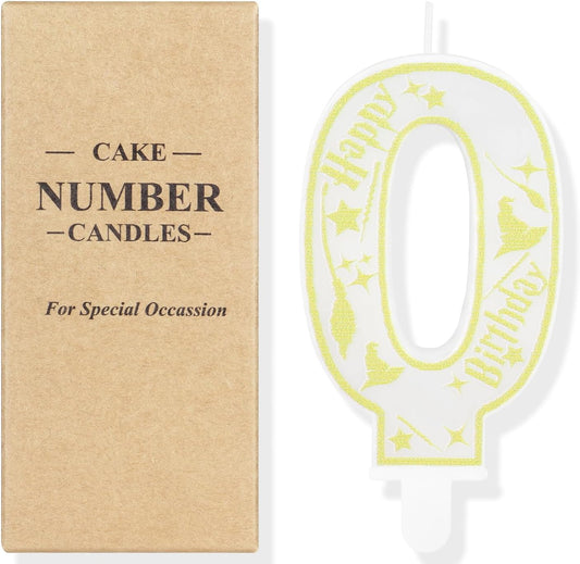 Magical Wizard Party Birthday Candles Number 25 Candle Cake Topper Wizard School Themed Happy 25th Birthday Cake Decorations for Boys Girls Kids Party Favors Supplies Decorations Gifts