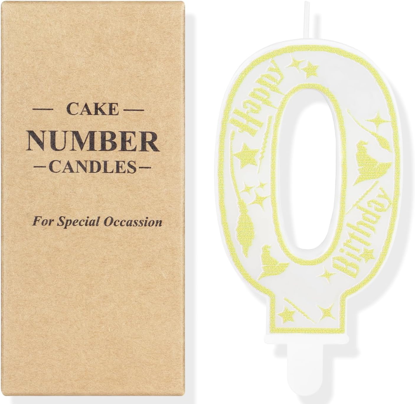 Magical Wizard Party Birthday Candles Number 3 Candle Cake Topper Wizard School Themed Happy 3rd Birthday Cake Decorations for Boys Girls Kids Party Favors Supplies Decorations